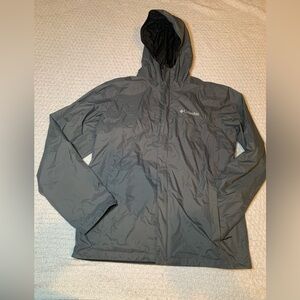 Columbia Omni-Tech Grey Raincoat Size Medium Like New